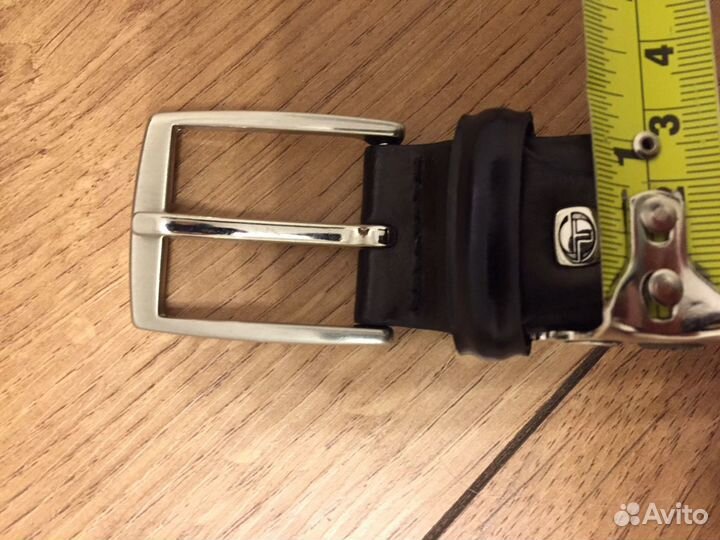 Sergio Tacchini Ремень кожаный чёрный unisex