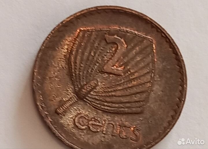 Веераная пальма 2 цeнтa cтpaны Фиджи