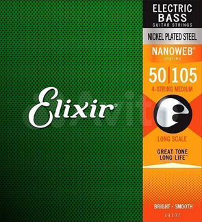 Струны для бас-гитары 50-105 Elixir 14102
