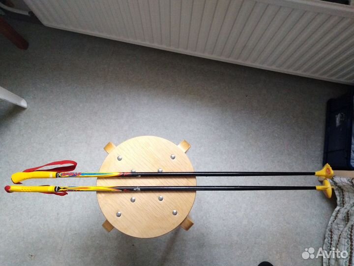 Лыжи 170см. c креплением SNS/лыжные палки 105 см