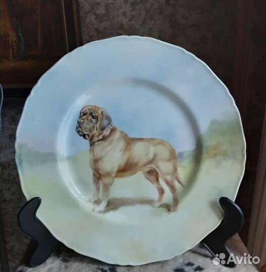 Большая настенная тарелка, Англия, винтаж