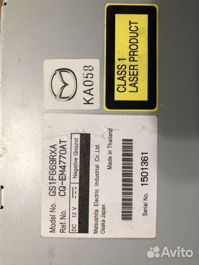 Магнитола мазда 6 gh дорестайл с Босе