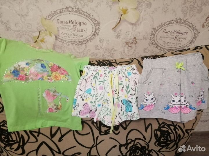 Вещи пакетом на девочку рост 104-110