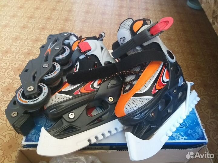 Ролики -коньки детские раздвижные(2в1)