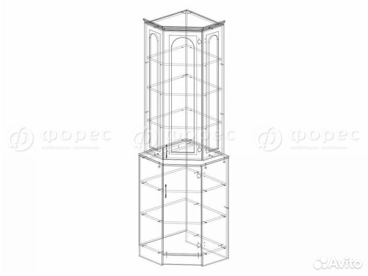 Буфет угловой Вероника