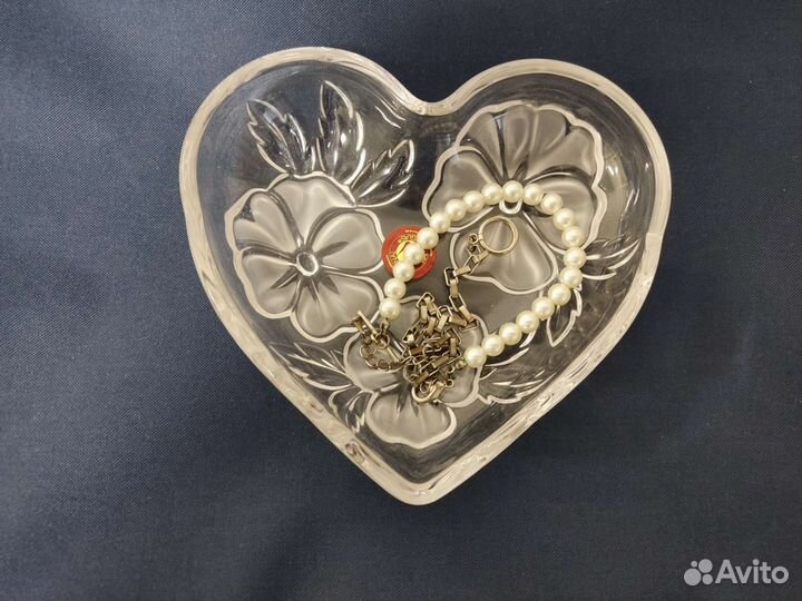 Новая конфетница вазочка сердце