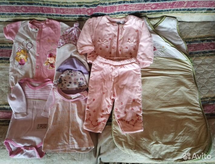 Пакет вещей на девочку новорожденную 0-9 мес