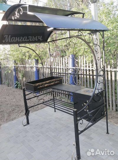 Мангал с крышей