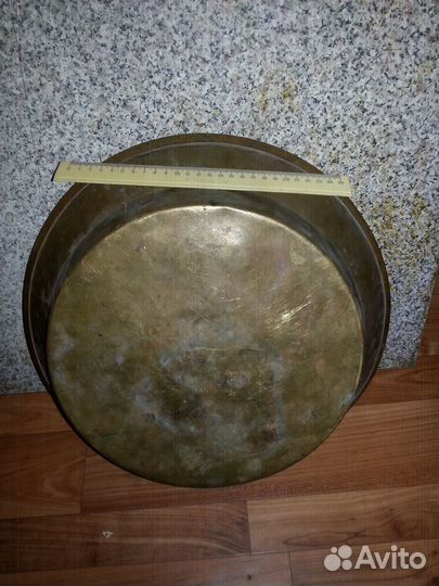 Таз латунный, старинный