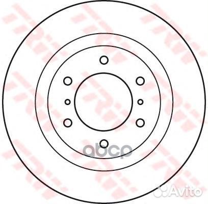 Торм.диск пер.вент.332x28 6 отв. DF4943S TRW