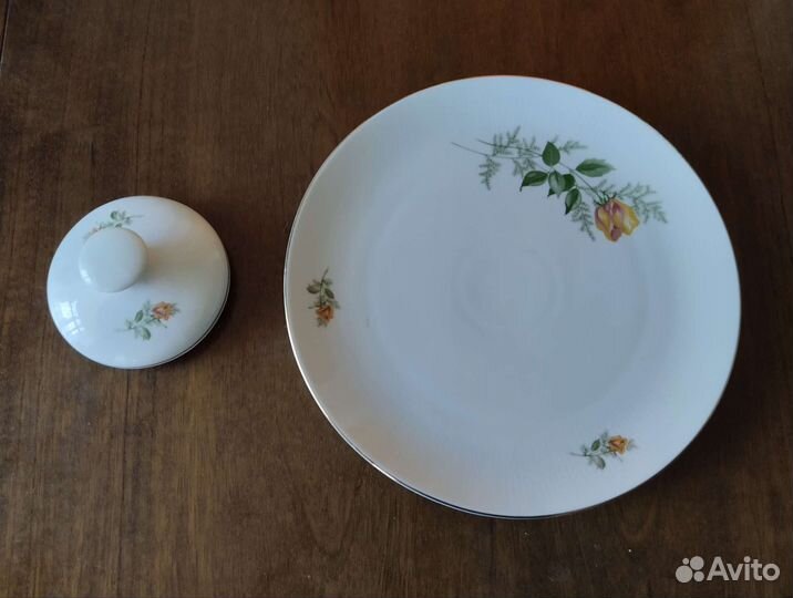 Блюдо и крышка от сервиза ГДР