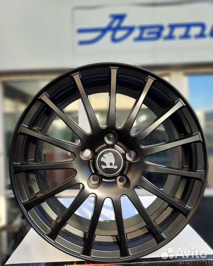 Диски реплика Skoda R16 5x112 чёрный матовый