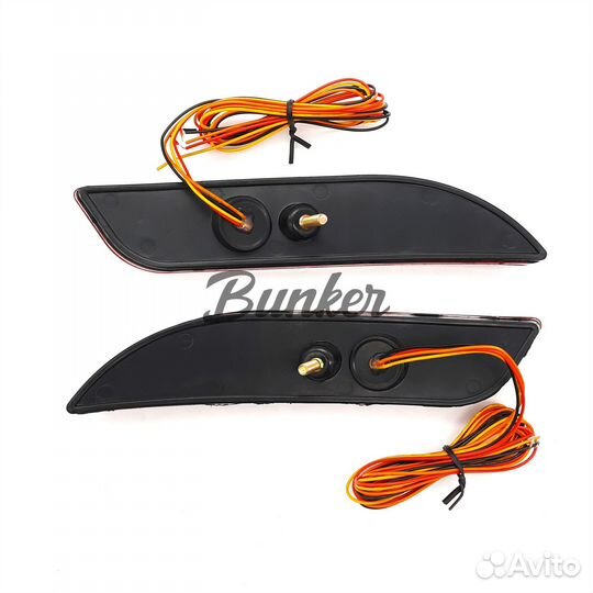 Катафоты LED в задний бампер на LADA priora 2