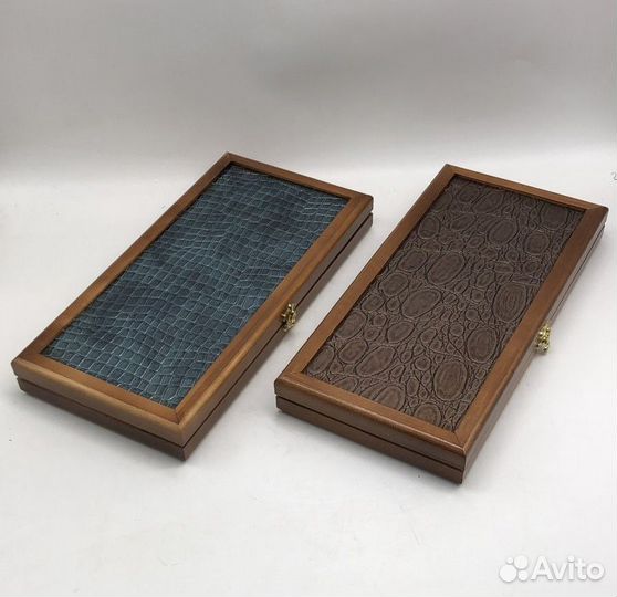 Нарды (шашки): с кожаной вставкой, деревянные