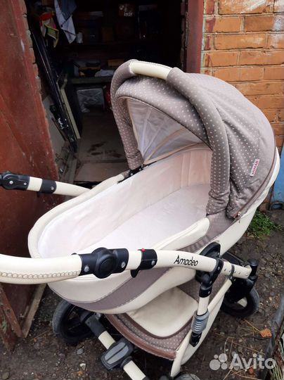 Коляска 2 в 1 эко кожа