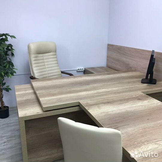Стол офисный прямой+тумба. torr Z Новый. С НДС