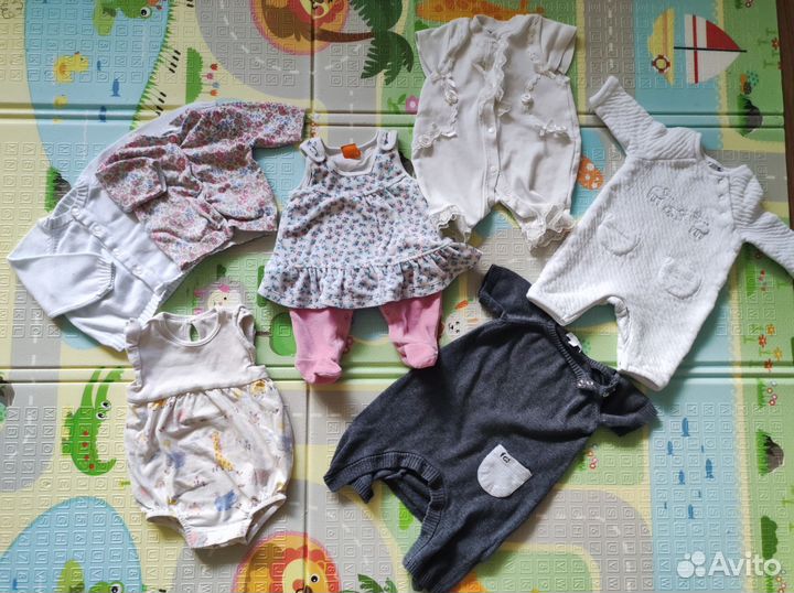 Большой пакет вещей 0-3 мес (менее 70р за вещь)