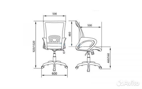 Кресло Формула, спинка сетка