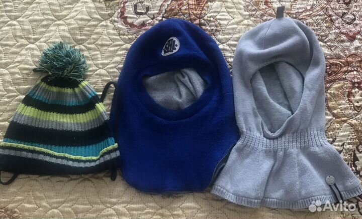 Шапка шлем для мальчика 50