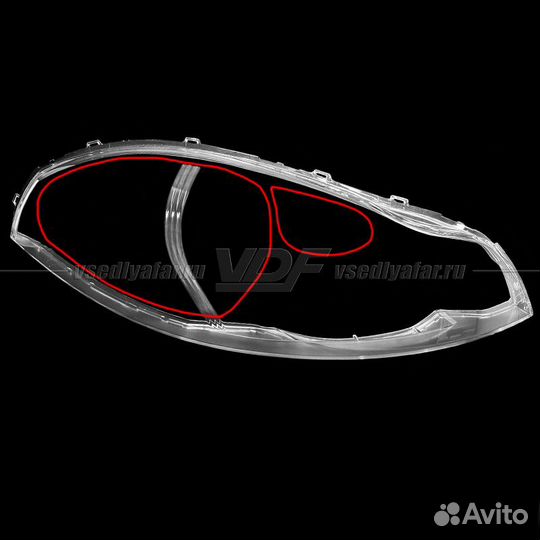 Уцененное стекло для фары Chery Kimo A1 (2008-2015