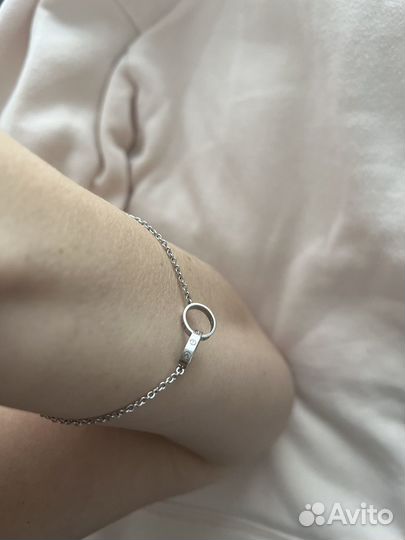 Браслет cartier love белое золото. Оригинал