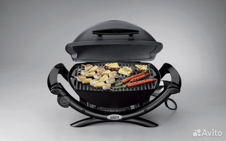 Гриль электрический Weber Q 1400, темно-серый