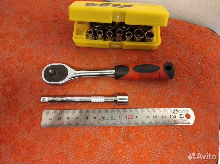 Набор торцевых головок 1/4