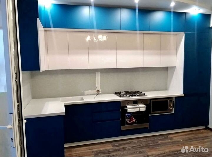 Угловая кухня с мдф фасадами