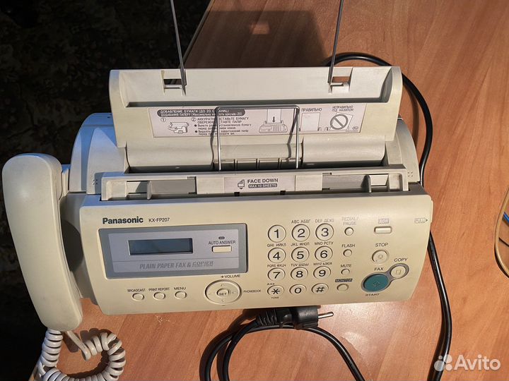 Телефон-факс Panasonic KX-207/факсимильный аппарат