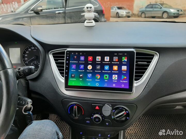 Android магнитола для Hyundai Solaris, есть Teyes