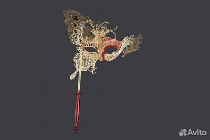 201752 Маска La gioia Colombina 1/2 farfalla 616