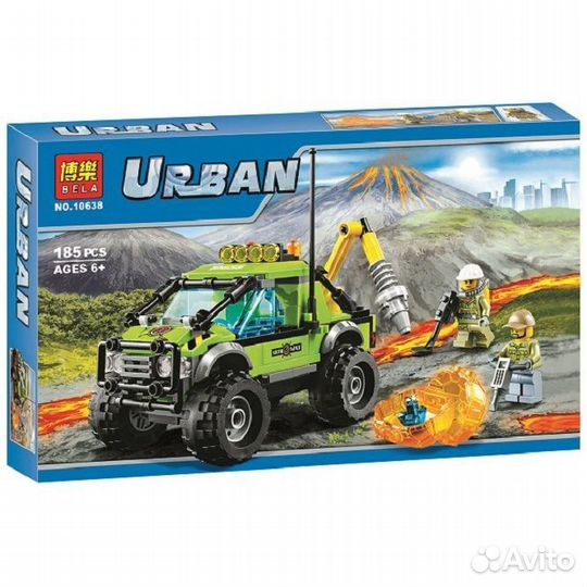 Конструктор сити Грузовик исследователей вулканов