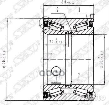 Подшипник передней ступицы peugeot boxer/citroe