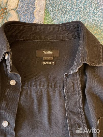 Джинсовая рубашка Pull&Bear