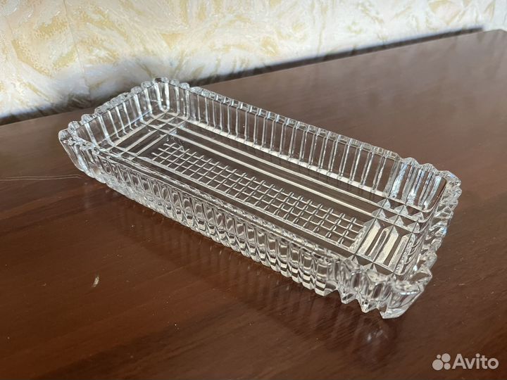 Селедочница хрусталь СССР