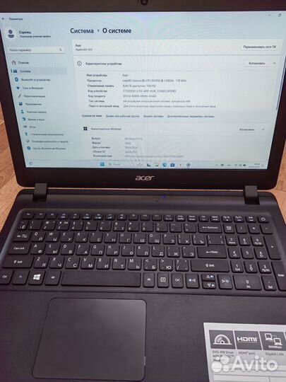 Ноутбук Acer es1-533