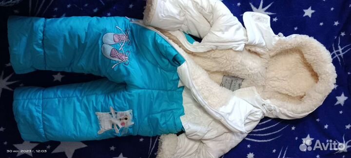 Зимний комбинезон для девочки размер 24
