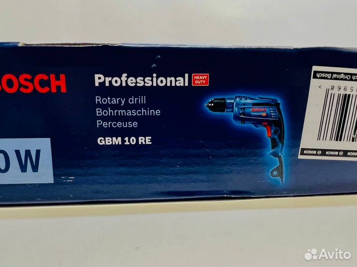 Сетевая безударная дрель Bosch GBM 10 RE
