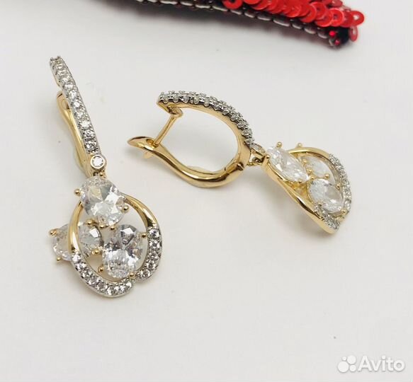 Серьги из медицинского сплава