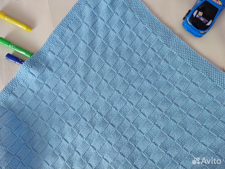 Плед детский вязаный ручная работа