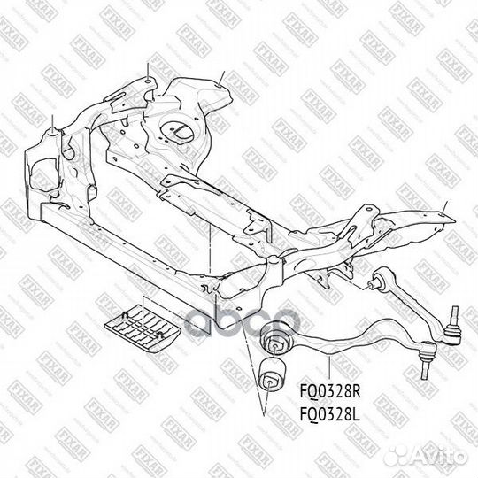 Рычаг подвески BMW 1 (E87) / 3 (E90) 04- FQ0328L