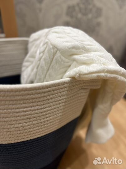 Корзина для белья для игрушек из джута