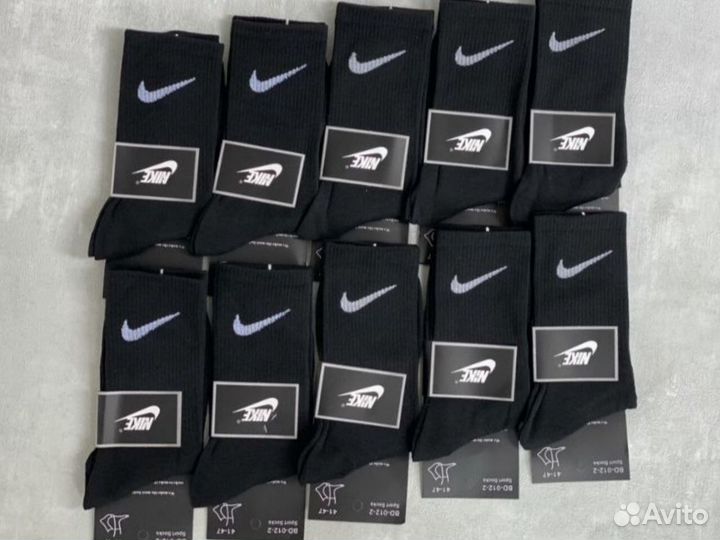 Носки Nike высокие белые