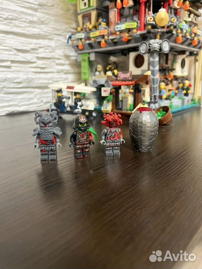 Lego ninjago минифигурки Acronix, Machia, rivett