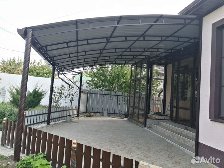 Навесы для автомобиля под ключ