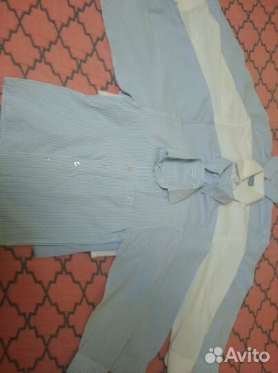 Рубашки школьные на рост 128-134 одним пакетом