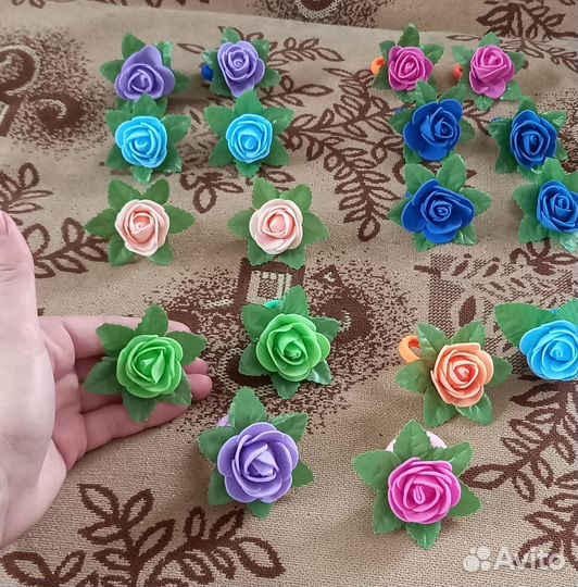 Резиночки красивые цветочки