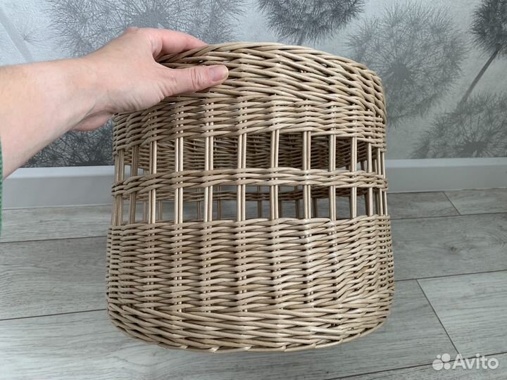 Плетеная корзина для хранения интерьерная