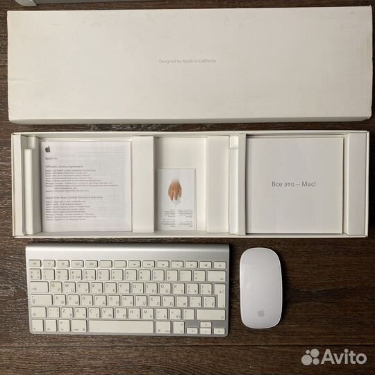 Apple клавиатура A1314 и мышь A1296 в коробке