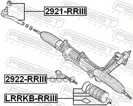 Тяга рулевая 2922rriii Febest